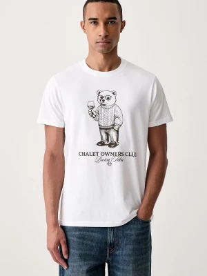 Baron Filou T-shirt bawełniany biały