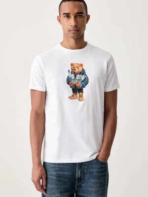 Baron Filou T-shirt bawełniany biały