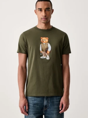 Baron Filou T-shirt bawełniany zielony