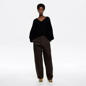 BARREL - Spodnie denim ciemnobrązowa BIMBA Y LOLA