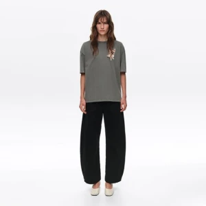 BARREL - Spodnie denim klamra czarne BIMBA Y LOLA DENIM BLACK