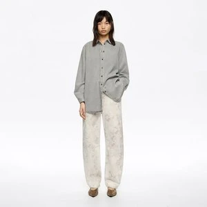 BARREL - Spodnie denim Snake szaro-brązowe BIMBA Y LOLA