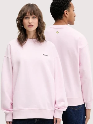 Barrow bluza bawełniana kolor różowy z nadrukiem F5BWUASW069