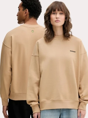 Barrow bluza bawełniana kolor zielony z nadrukiem F5BWUASW069