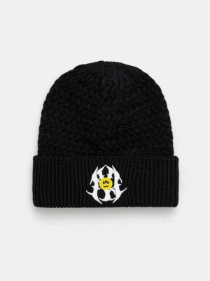 Barrow czapka z dodatkiem wełny kolor czarny F5BWUAHT039
