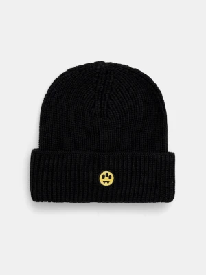 Barrow czapka z dodatkiem wełny kolor czarny F5BWUAHT094