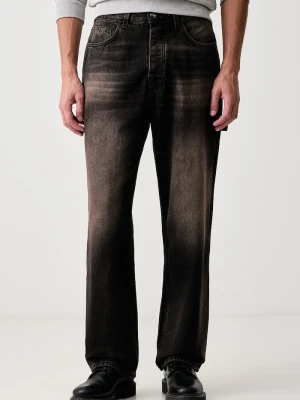 Barrow jeansy relaxed fit brązowy