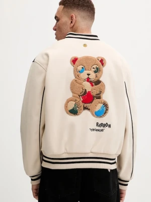 Barrow kurtka bomber kolor beżowy zimowa F5BWUAJK055