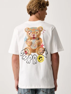 Barrow T-shirt bawełniany biały