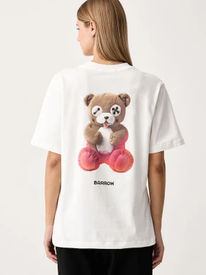 Barrow T-shirt bawełniany biały