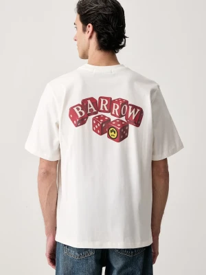 Barrow T-shirt bawełniany biały