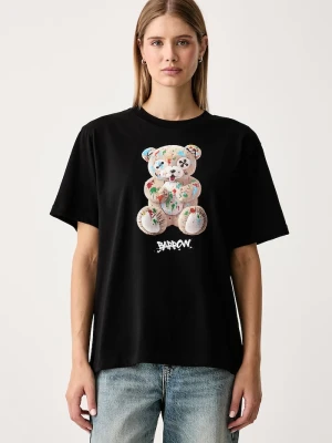 Barrow T-shirt bawełniany czarny