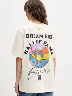 Barrow t-shirt bawełniany kolor beżowy wzorzysty F5BWUATH127