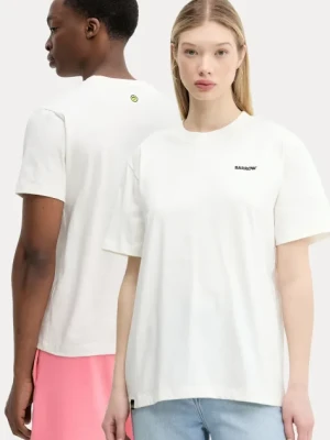 Barrow t-shirt bawełniany kolor biały z nadrukiem S5BWUATH084