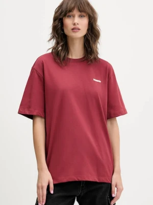 Barrow t-shirt bawełniany kolor bordowy z nadrukiem F5BWUATH070