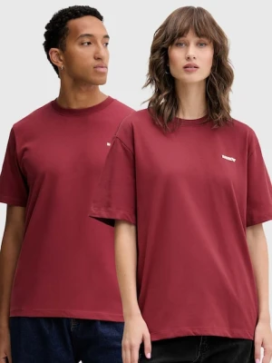 Barrow t-shirt bawełniany kolor bordowy z nadrukiem F5BWUATH070