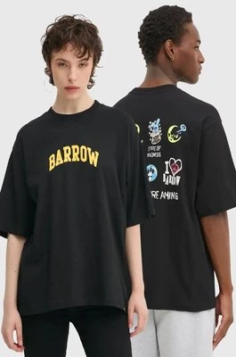 Barrow t-shirt bawełniany kolor czarny z nadrukiem F4BWUATH067