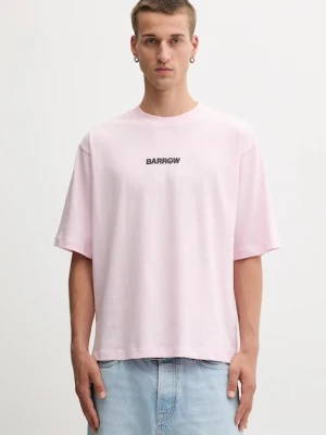 Barrow t-shirt bawełniany kolor różowy wzorzysty F5BWUATH049