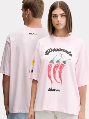 Barrow t-shirt bawełniany kolor różowy wzorzysty F5BWUATH079