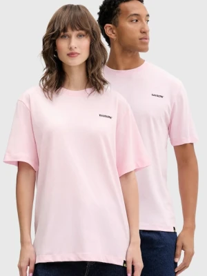 Barrow t-shirt bawełniany kolor różowy z nadrukiem F5BWUATH070