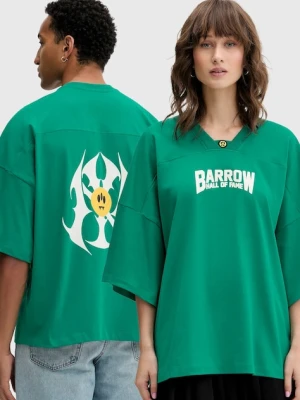 Barrow t-shirt bawełniany kolor zielony wzorzysty F5BWUATH044