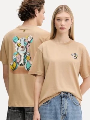 Barrow t-shirt bawełniany kolor zielony z nadrukiem F5BWUATH053