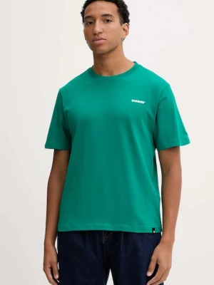 Barrow t-shirt bawełniany kolor zielony z nadrukiem F5BWUATH070