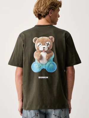 Barrow T-shirt bawełniany zielony