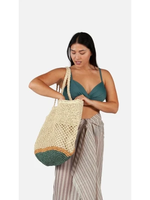 Barts Shopper bag "Morum" w kolorze zielono-beżowym - 60 x 50 cm rozmiar: onesize