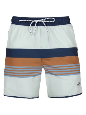 Barts Szorty kąpielowe "Pacose" w kolorze błękitno-jasnobrązowo-granatowym rozmiar: M