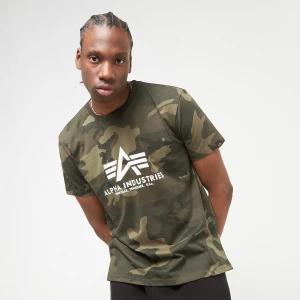 Alpha Industries Basic T-Shirt Camo mężczyźni T-Shirty i Polo camo rozmiar Odzież