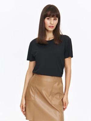 Basicowy czarny t-shirt Top Secret