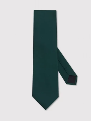 Basicowy gładki zielony krawat Pako Lorente
