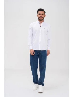 Basics & More Koszula - Regular fit - w kolorze białym rozmiar: S