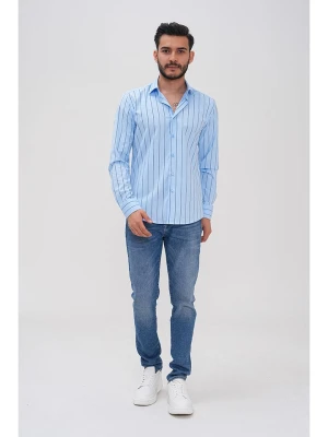 Basics & More Koszula - Regular fit - w kolorze błękitnym rozmiar: XXL