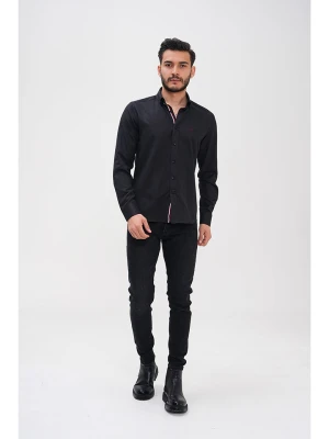 Basics & More Koszula - Regular fit - w kolorze czarnym rozmiar: S