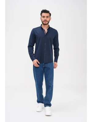 Basics & More Koszula - Regular fit - w kolorze granatowym rozmiar: XXL