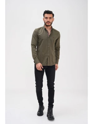 Basics & More Koszula - Regular fit - w kolorze khaki rozmiar: 3XL