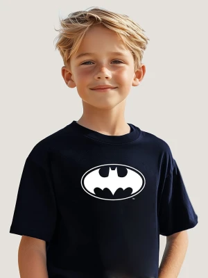 Batman Koszulka "Batman" w kolorze granatowym rozmiar: 140