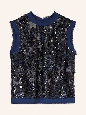 Baum Und Pferdgarten Bluzka Bez Rękawów Manira Z Cekinami blau