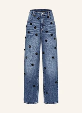 Baum Und Pferdgarten Jeansy Wide Leg Narane Z Cekinami blau