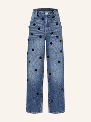 Baum Und Pferdgarten Jeansy Wide Leg Narane Z Cekinami blau