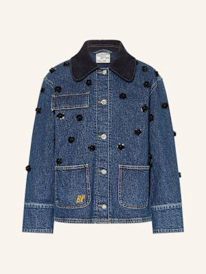 Baum Und Pferdgarten Kurtka Jeansowa Beannie Z Cekinami blau