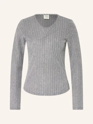 Baum Und Pferdgarten Sweter Jackai Z Błyszczącą Przędzą grau