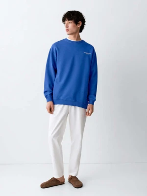 Zdjęcie produktu Bawełniana bluza ze wzorem electric blue - Teen - - MANGO TEEN