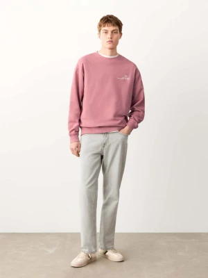 Zdjęcie produktu Bawełniana bluza ze wzorem różowy - Teen - - MANGO TEEN