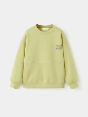 Zdjęcie produktu Bawełniana bluza ze wzorem zieleń lima - Dzieci - lata - MANGO KIDS