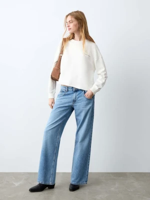 Bawełniana bluza ze wzorem złamana biel - Teen - - MANGO TEEN