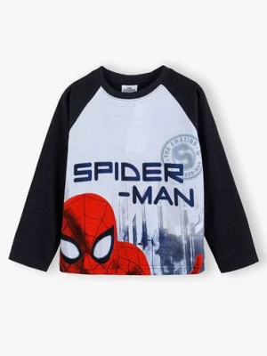 Bawełniana bluzka chłopięca z długim rękawem Spiderman