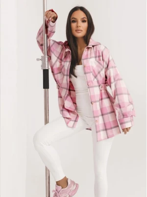 Bawełniana bluzka koszulowa w kratę CAMISA - wzór 1  magmac 